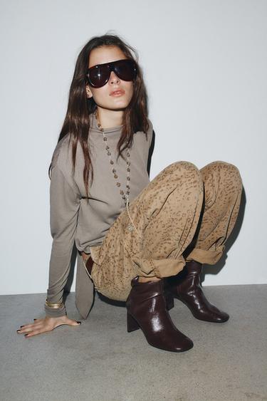 Zara Ботильоны на высоком каблуке купить с доставкой.