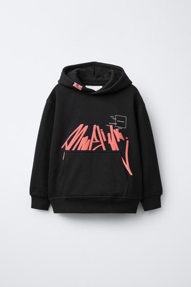 Zara Худи с принтом «граффити»