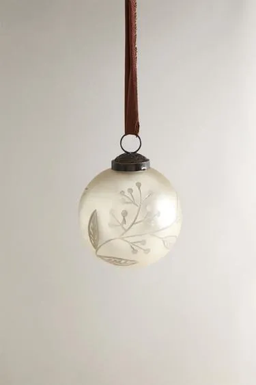 Рождественская игрушка для елки MATTE LEAF BAUBLE