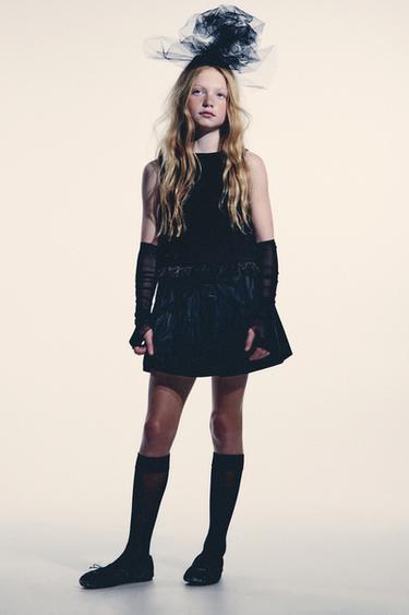 Zara Топ со съемными перьями