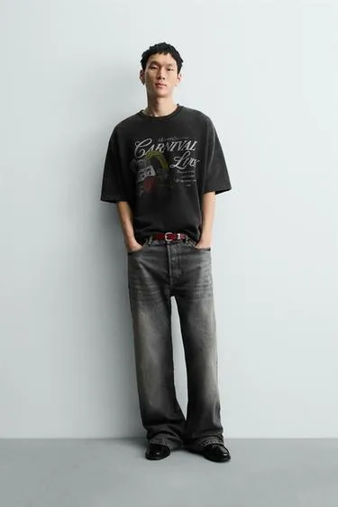 Толстовка с комбинированным принтом- Заказать в России