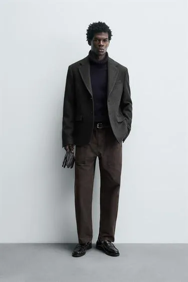 Блейзер из рельефной ткани в елочку- Заказать в России