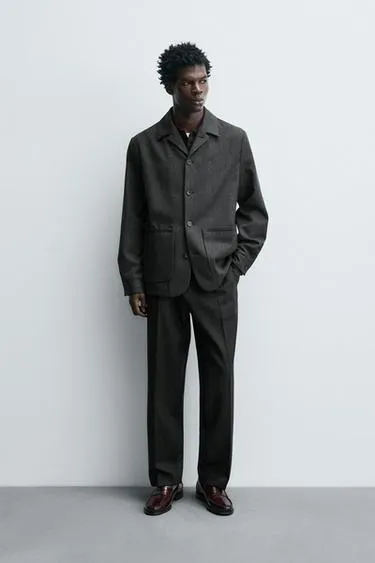 Куртка-рубашка из 100% шерсти с карманами