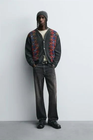 Кардиган JACQUARD с ромбами