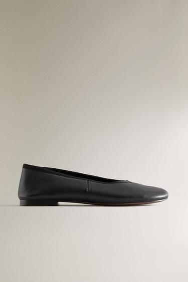 Zara Туфли из гибкой кожи купить с доставкой.