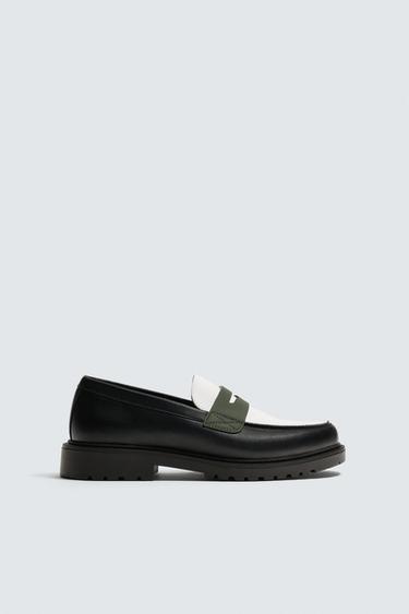 Zara Лоферы с планкой купить с доставкой.