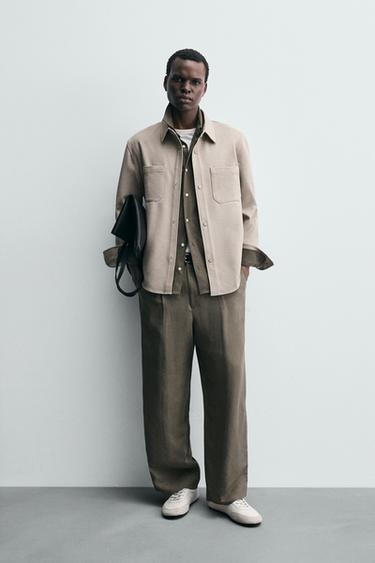 Zara Трикотажная куртка-рубашка M.T. BA. M/L