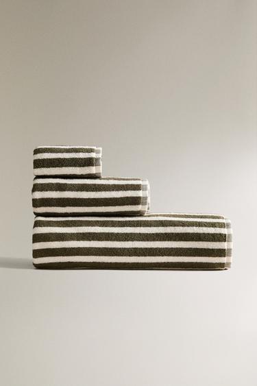 Zara Полотенце для ванны с цветными полосами