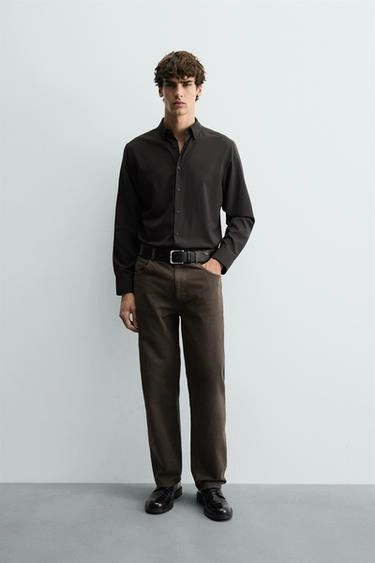 Рубашка с узким кроем- Заказать в России