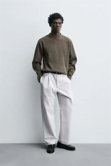 Свитер из шенилловой ткани с рельефным узором- Заказать в России