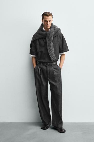 Zara Легкие джинсы в плиссировке купить с доставкой.