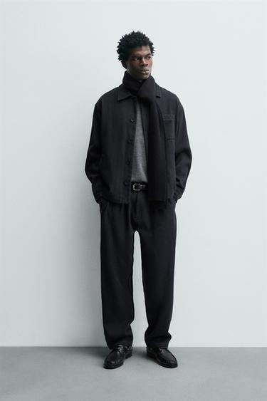 Zara Брюки REGULAR FIT из твила купить с доставкой.