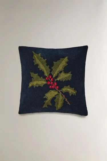 Чехол подушки рождественский плющ- Заказать в России