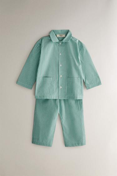 Zara Детский пижамный комплект в полоску купить с доставкой.