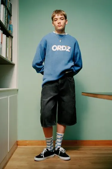 Джинсовые шорты-бермуды WIDE FIT