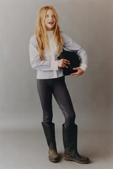 Рубашка для верховой езды в полоску