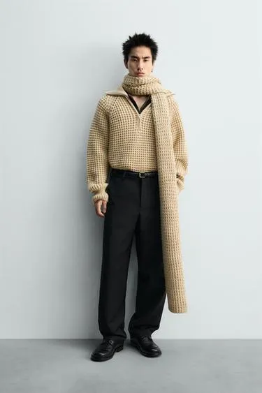 Джемпер вафельной вязки LIMITED EDITION