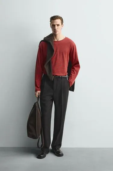 Жаккардовая футболка в полоску ограниченная серия