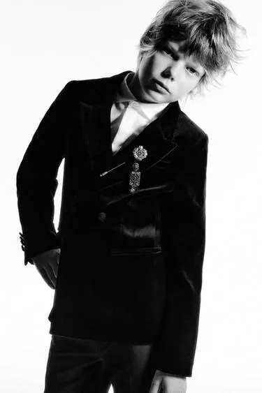 Костюмный блейзер из бархата