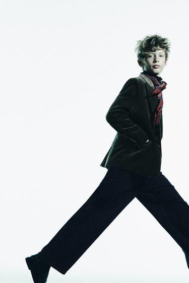 Zara Костюмный блейзер из бархата купить с доставкой.