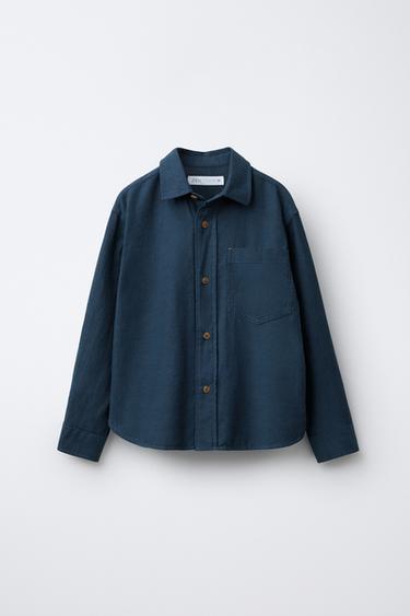 Zara Фланелевая рубашка с карманом купить с доставкой.