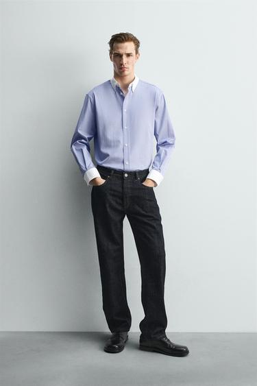 Zara Рубашка в полоску с контрастными элементами - LIMITED EDITION