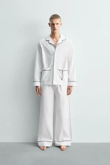 Пижамный комплект с контрастной отделкой, ограниченная серия- Заказать в России