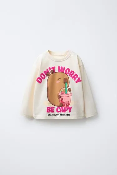 Футболка с принтом CAPIBARA CAPYFUN ©- Заказать в России