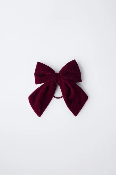 Бархатная резинка для волос с блестящими бантами