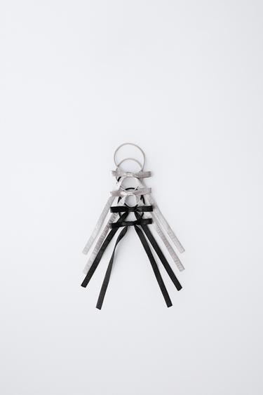 Zara Набор из 4 резинок для волос «банты» купить с доставкой.