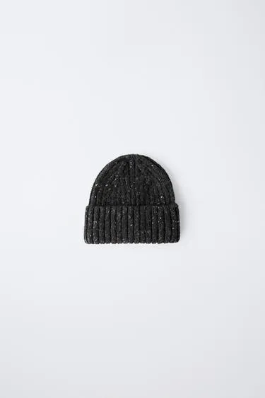 3–14 лет / шапка бини с отделкой из шерсти