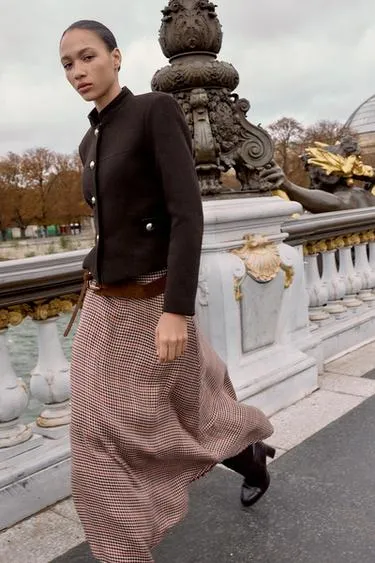 Кардиган из шерсти с воротником-стойкой- Заказать в России