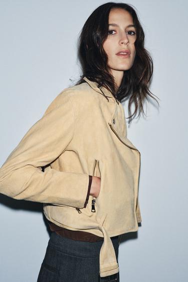 Zara Куртка из замши ZW COLLECTION LIMITED EDITION