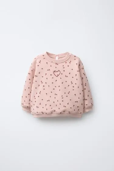 Толстовка с цветочным принтом- Заказать в России