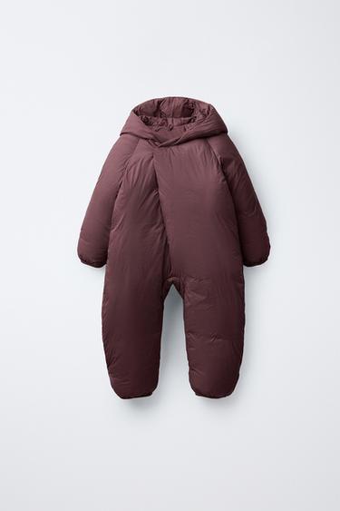 Zara Комбинезон из нейлона с капюшоном купить с доставкой.