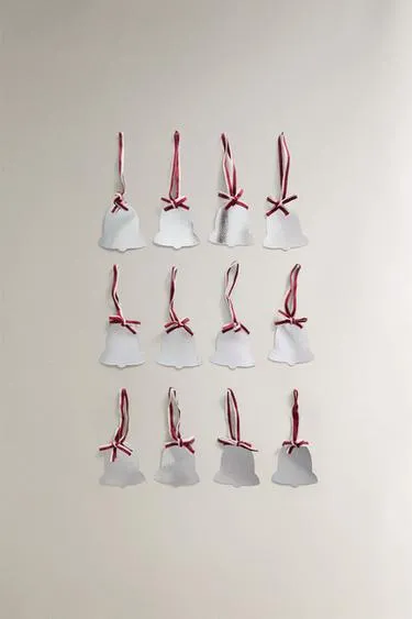 Набор бирок для подарков в форме колокольчиков на рождество (набор из 12 штук)- Заказать в России