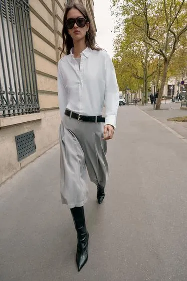 Длинные бермуды с защипами- Заказать в России