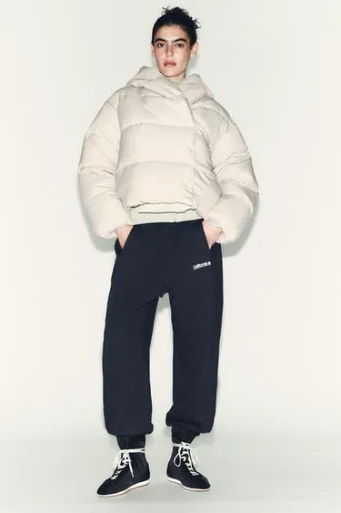 Стеганая куртка с капюшоном WATER REPELLENT- Заказать в России