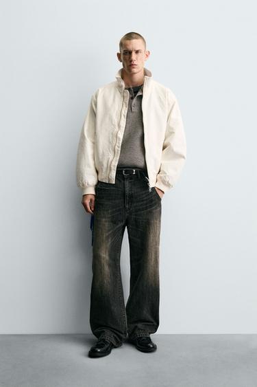 Zara Бомбер с эффектом мятости