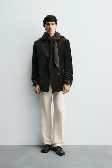 Zara Бархатный блейзер REGULAR FIT