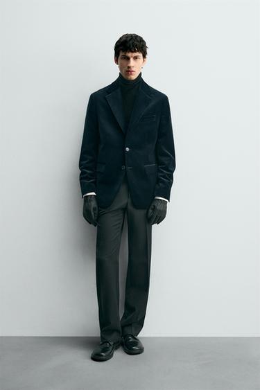 Zara Бархатный блейзер REGULAR FIT