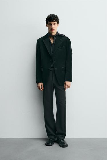 Zara Бархатный блейзер REGULAR FIT