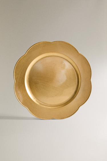 Zara Рождественский сервизный тарелка с волновым краем