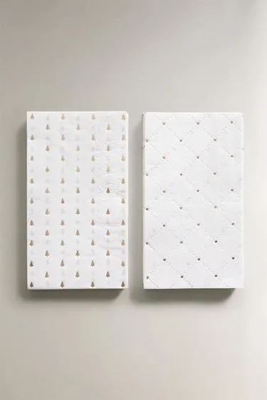 Набор бумажных салфеток с блестящими рождественскими мотивами (набор из 30)- Заказать в России