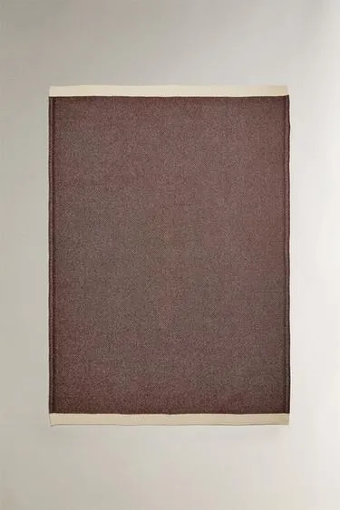 Рождественский джаккардовый вязаный плед