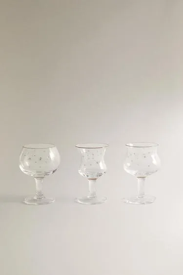 Набор стеклянных рождественских шотов (набор из 3)