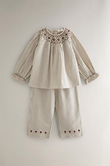 Zara Набор детских пижам в полоску на рождество с украшениями (набор из 2) купить с доставкой.