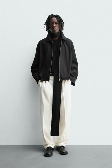 Zara Куртка из рельефной ткани с молнией купить с доставкой.