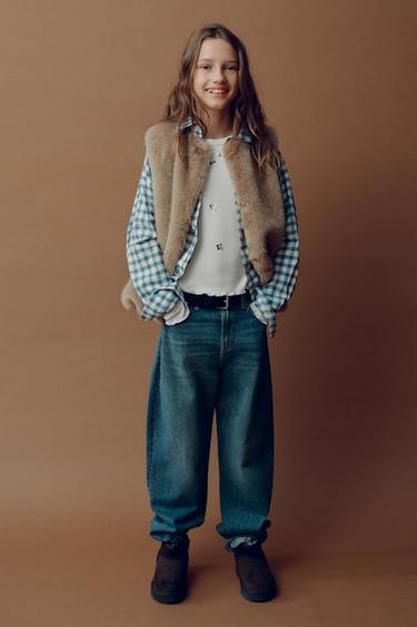 Zara Жилет из искусственного меха