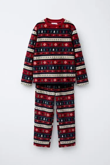 Пижама с деревом на мягкой ткани для возраста 6-14 лет- Заказать в России